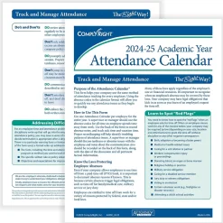 Outlet 2024-2025 Academic Attendance Calendar, 50/Pack (A43005015) Hr Forms
