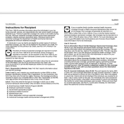 Sale 2024 1095-B Tax Form, 1-Part, White/Black, 50/Pack (1095BIRS50) Tax Forms