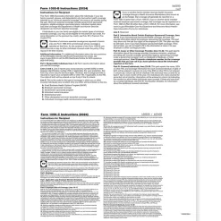 New 2024 1095-B Tax Form, 1-Part, 2-Up, 500/Pack (1095BCBLK500) Tax Forms