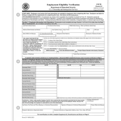 Discount 2024 I-9 Tax Form, 1-Part, I-9, 50/Pack (A2416) Tax Forms