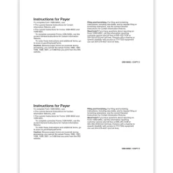 Sale 2024 1099-MISC Tax Form, 1-Part, 2-Up, Payer Copy C, 50/Pack (511250) Tax Forms