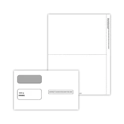 Sale 2024 1099-MISC Tax Form Envelopes/Recipient Copy Only, 3-Part, 25/Pack (6112E25) Tax Forms