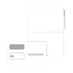 2024 1099-MISC Tax Form Envelopes/Recipient Copy Only, 3-Part, 50/Pack (6112E) Tax Forms