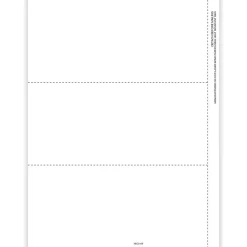 Sale 2024 1099-NEC Tax Form, 1-Part, 3-Up, Copy B, 100/Pack (NEC5159) Tax Forms