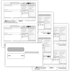 Sale 2024 W-2 Tax Form Envelopes/Recipient Copy Only, 5-Part, 2-Up, Copy B, C/2, D/1, 50/Pack (5648E) Tax Forms