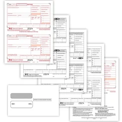Sale 2024 W-2 Tax Form Tax Form Set with Envelopes, 8-Part, 2-Up, 50/Pack (95218E) Tax Forms