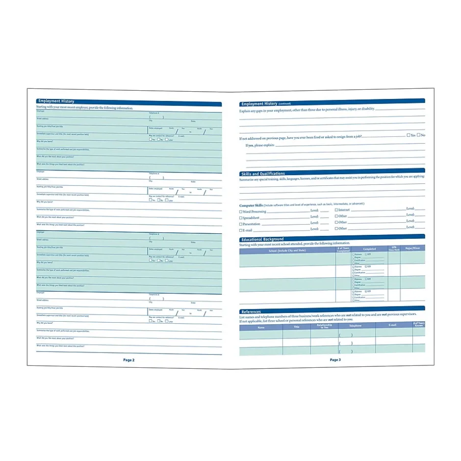 New ™ Arkansas Job Application, Pack of 50 (A2179AR) Hr Forms