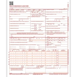 ComplyRight CMS-1500 Health Insurance Claim Forms (02/12), 8-1/2" x 11", Pack of 250 (CMS12LC250) Medical Forms