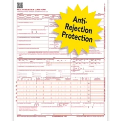 Online ComplyRight CMS-1500 Health Insurance Claim Forms (02/12), 8-1/2" x 11", Pack of 500 (CMS12LC500) Medical Forms