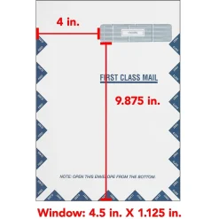 ComplyRight CMS-1500 Self Seal Security Tinted Window Envelope 9