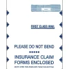ComplyRight CMS-1500 Self Seal Security Tinted Window Envelope 9" x 12 1/2", White/Blue, 100/Pack (1500LR)* Security Tinted