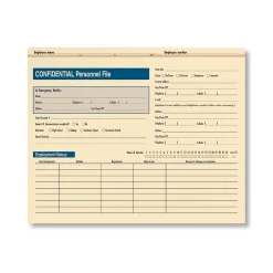 Outlet ™ Confidential Personnel File Folder, Pack of 25 (A221) Hr Forms