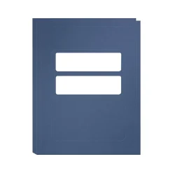 ComplyRight Double-Window Tax Presentation Folder, Midnight Blue, 50/Pack (FMB32) Online