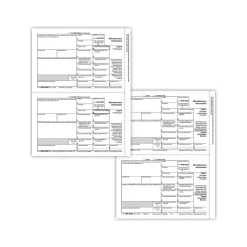 1099-MISC 3-Part Tax Form Set with Recipient Copy Only, 50/Pack (6113) Tax Forms