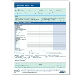 Discount Payroll Status Change Notice, Pack of 50 (A2172) Hr Forms