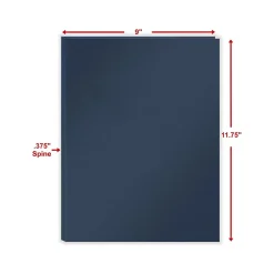 ComplyRight 1-Pocket Tax Presentation Folder, Navy Blue, 50/Pack (PNBF8) Clearance