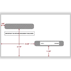 Discount Self Seal 1099-R Tax Double-Window Envelope, 5.63