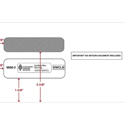 ComplyRight Self Seal Security Tinted Double-Window Tax Envelopes, 5 5/8