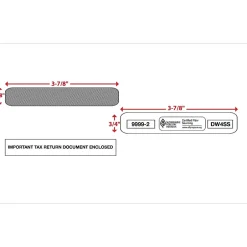 ComplyRight Self Seal Security Tinted Double-Window Tax Envelopes, 5 5/8