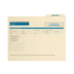 Discount Separation Records Organizer, Pack of 25 (A0313) Hr Forms