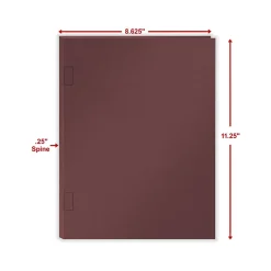 ComplyRight Tax Presentation Folder with Side-Staple Tabs, Burgundy, 50/Pack (PBSS24) Sale