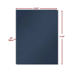 ComplyRight Tax Presentation Folder with Side-Staple Tabs, Navy Blue, 50/Pack (PNSS2) Sale