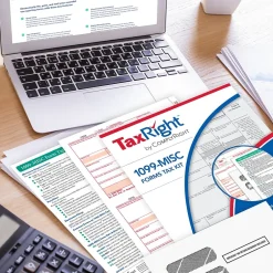 Discount TaxRight 2024 1099-MISC Tax Form Tax Form Set with Envelopes, 4-Part, 50/Pack (SC6103E) Tax Forms