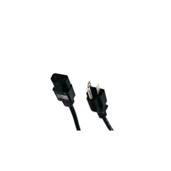 Power Cables<Comprehensive ® 1' IEC 60320 C13 to NEMA 5-15P Standard Power Cord, Black