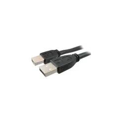 Usb Cables<Comprehensive 50' USB 2.0 Male to Male Data Transfer Cable, Black