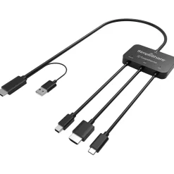 Usb Hubs<Comprehensive SimpliShare 5-Port USB-C Hub, Black (SSH-500T)