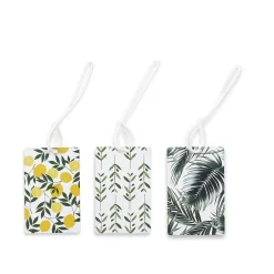 Conair Plant Pattern Luggage Tag, Assorted Colors, 3/Pack (TS102XR)