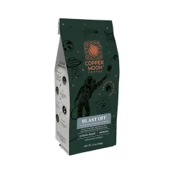 Coffee<Copper Moon Coffee Copper Moon Blast Off Arabica Ground Coffee, Strong Roast, 12 oz. (205331)