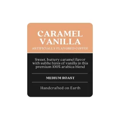 Coffee<Copper Moon Coffee Copper Moon Caramel Vanilla Ground Coffee, Medium Roast, 12 oz. (205339)