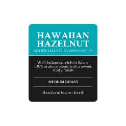 Coffee<Copper Moon Coffee Copper Moon Hawaiian Hazelnut Beans Coffee, Medium Roast, 32 oz. (260286)