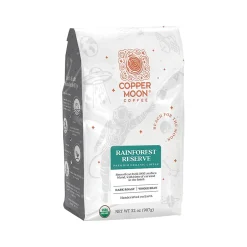 Coffee<Copper Moon Coffee Copper Moon Rainforest Reserve Organic Caramel Beans Coffee, Dark Roast, 32 oz. (260158 - BAG)