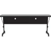 Best Folding Table, 60" x 24", Black/Gray Granite (FT2460TF-15) Folding Tables