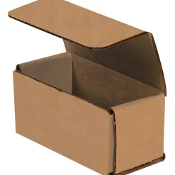 Partners Brand Corrugated Mailers, 4" x 2" x 2", Kraft, 50/Bundle (M422K)* Corrugated Mailers
