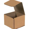 Partners Brand Corrugated Mailers, 5" x 4" x 4", Kraftt, 50/Bundle (M544K)* Corrugated Mailers