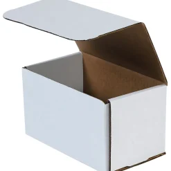 Unbranded Corrugated Mailers, 9" x 6" x 6", White, 50/Bundle (M966)* Corrugated Mailers