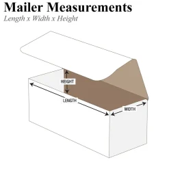 Unbranded Corrugated Mailers, 9" x 6" x 4", White, 50/Bundle (MLR964)* Corrugated Mailers