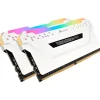 Corsair VENGEANCE RGB PRO 16GB (2 x 8GB) DDR4 DIMM-288 pin Desktop Memory Kit (CMW16GX4M2C3200C16W)* Computer Memory