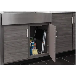 Ladders & Step Stools<Cosco Folding Step Stool, 1-Step, 200 lb Capacity, 9.9" Working Height, Platinum/Black (11014PBL1E)