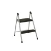Ladders & Step Stools<Cosco Folding Step Stool, 2-Step, 200 lb Capacity, 16.9" Working Height, Platinum/Black (11024PBL1E)