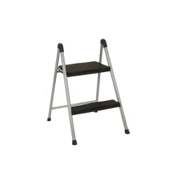 Ladders & Step Stools<Cosco Folding Step Stool, 2-Step, 200 lb Capacity, 16.9" Working Height, Platinum/Black (11024PBL1E)