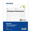 Outlet 2-Part Carbonless Invoices, 8.38" x 10.69", 50 Sets/Book, 5/Pack (074034PK5) Business Forms