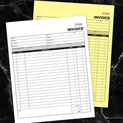 Outlet 2-Part Carbonless Invoices, 8.38