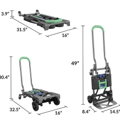 Hand Trucks & Dollies<Cosco Shifter Convertible Hand Truck, 300 lb. Capacity, Black/Green (12222PBG1E)