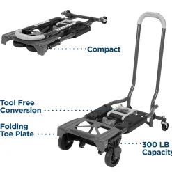 Hand Trucks & Dollies<Cosco Shifter Convertible Hand Truck, 300 lb. Capacity, Black/Green (12222PBG1E)
