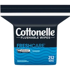 Cottonelle Flushable Wet Wipes, 252 Wipes/Refill (43541)