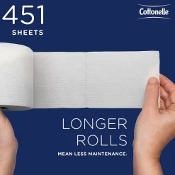 Cottonelle Professional Recycled Toilet Paper, 2-ply, White, 451 Sheets/Roll, 20 Rolls/Case (13135)